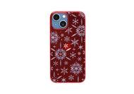 iPhone 13 mini Air Jacket Kiriko 江戶切子-雪片(紅)