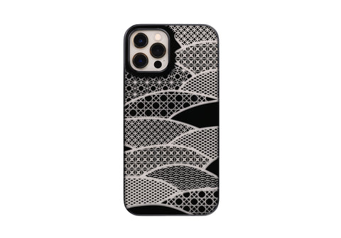 
  
	
    
	
    iPhone 12 / 12 Pro Air Jacket Kiriko 江戶切子-千代柄 扇(黑)