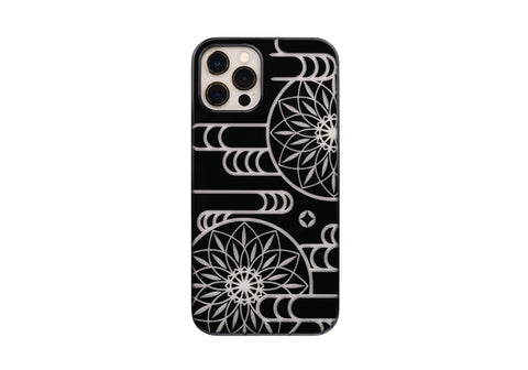 
  
	
    
	
    iPhone 12 / 12 Pro Air Jacket Kiriko 江戶切子-霞之鞠(黑)