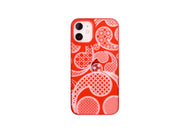 iPhone12 mini Air Jacket Kiriko 江戶切子-巴紋(紅)