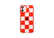 iPhone12 mini Air Jacket Kiriko 江戶切子-市松(紅)