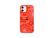 iPhone12 mini Air Jacket Kiriko 江戶切子-霞之鞠(紅)