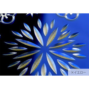 iPhone XR Air Jacket Kiriko 江戶切子-花 (藍)