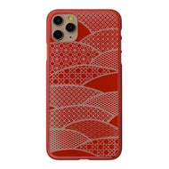 iPhone 11 Pro Max Air Jacket Kiriko 江戶切子-千代柄 扇(紅)