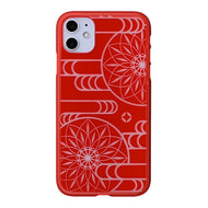iPhone 11 Air Jacket Kiriko 江戶切子-霞之鞠(紅)