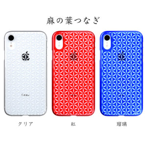 iPhone XR Air Jacket Kiriko 江戶切子-麻葉紋(黑)