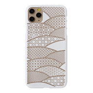 iPhone 11 Pro Max Air Jacket Kiriko 江戶切子-千代柄 扇(白)