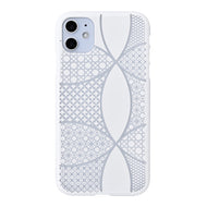 iPhone 11 Air Jacket Kiriko 江戶切子-千代柄 七寶(白)