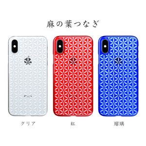 iPhone Xs Air Jacket Kiriko 江戶切子-麻葉紋(黑)