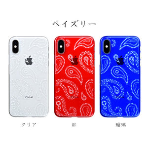 iPhone Xs Air Jacket Kiriko 江戶切子-佩斯里花紋 (透明)