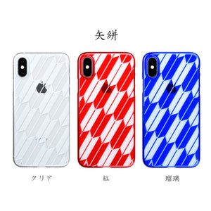 iPhone Xs Air Jacket Kiriko 江戶切子-矢絣(透明)